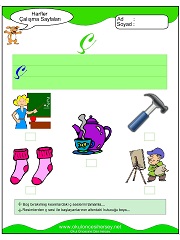 Ç Sesi Çalışma Sayfaları